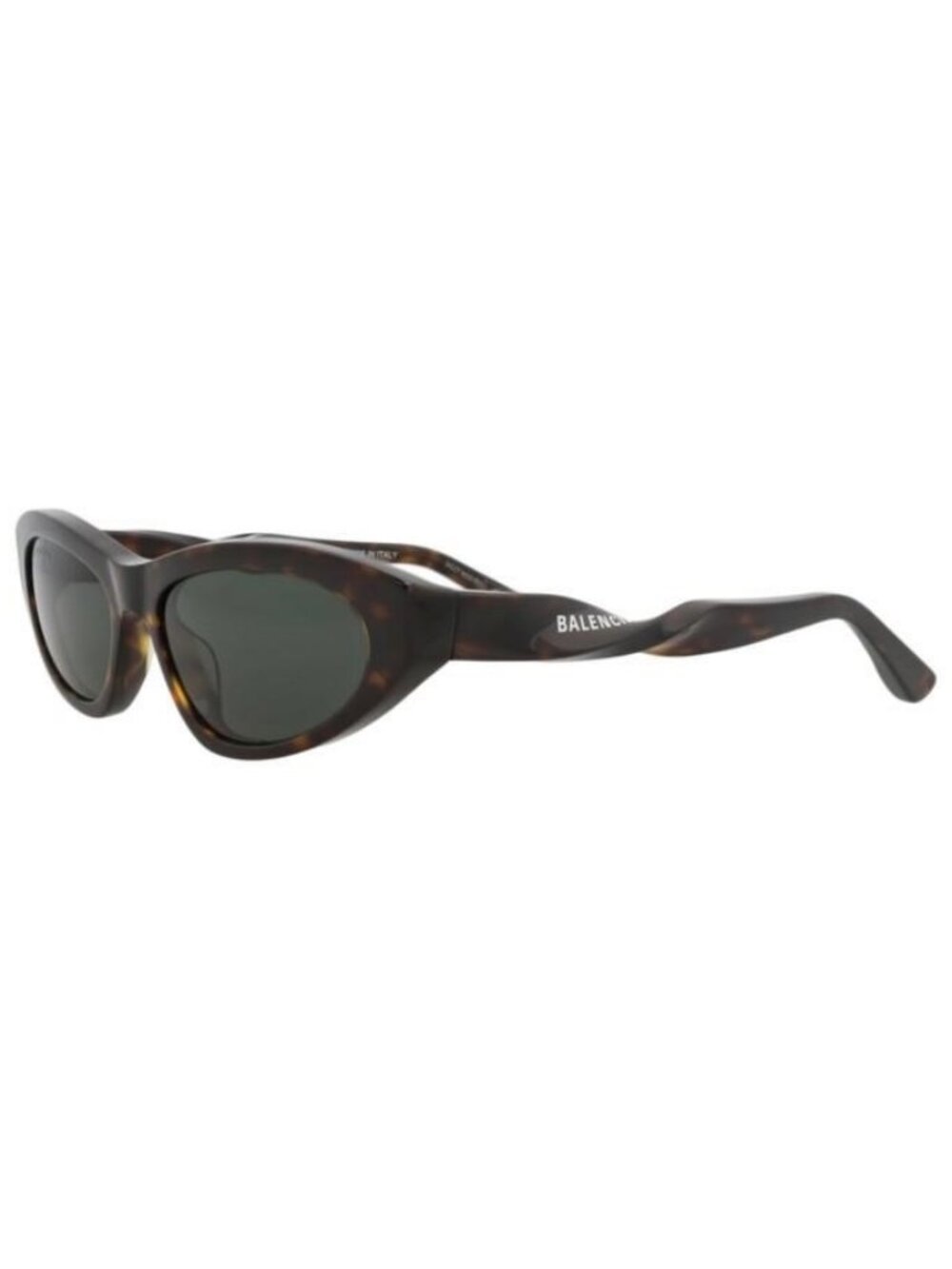 New Balenciaga Womens Cat Eye Havana Havana Green Fashion Designer Sunglasses